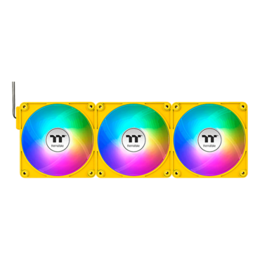 CT120 EX ARGB Bumblebee 3 x 120mm, ARGB LEDs, 2000 RPM, 68 CFM, 28.5 dBA, Cooling Fans