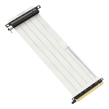 Ultra PCIe 4.0 X16 Riser Cable [RTX4090 RX6950XT x570 B550 Z690 Tested] Shielded High-Speed Vertical Mount Gaming PCI Express Gen4|Reverse GPU Socket (27cm / 10.6&quot;) Designed for ITX|White