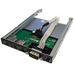 CSE-PT40L-B 2 x USB 2.0 + COM Port Slim Tray