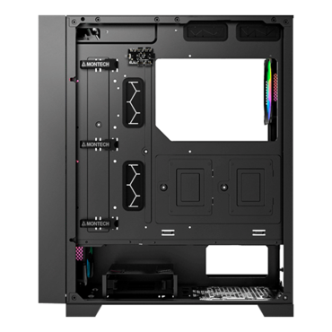 AIR 1000 Premium, Tempered Glass, No PSU, ATX, Black, Mid Tower Case