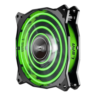 CHOPPER ADVANCE LPCPA12P-G120mm, Green LEDs, 1500 RPM, 70.38 CFM, 20 dBA, Cooling Fan