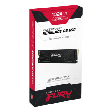 1TB FURY Renegade G5, 14200 / 11000 MB/s, 3D TLC NAND, PCIe NVMe 5.0 x4, M.2 2280 SSD