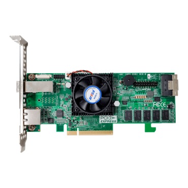 ARC-1886-4X8I, Tri-mode SATA/SAS/PCIe (NVMe) 12Gb/s, 4-Port External (1x SFF-8644), 8-Port Internal (1x SFF-8654), PCIe 4.0 x8, Controller with 8GB Cache