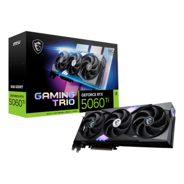 GeForce RTX™ 5060 Ti 8G GAMING TRIO OC, 2647 - 2662MHz, 8GB GDDR7, Graphics Card