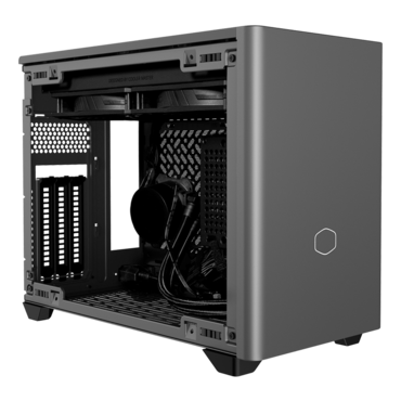 NR200P MAX V2, Tempered Glass, AIO, 850W PSU, Mini-ITX, Grey, Mini Tower Case