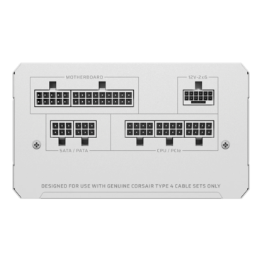 RM750e, 80 PLUS Gold 750W, White, Fully Modular, ATX Power Supply