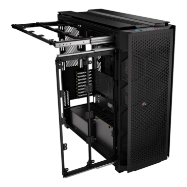 9000D RGB AIRFLOW, Tempered Glass, No PSU, E-ATX, Black, Full Tower Case