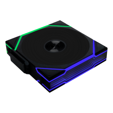 UNI FAN TL 120 Reverse Blade Wireless 3 x 120mm, w/ Controller, ARGB LEDs, 2300 RPM, 83.4 CFM, 34 dBA, Cooling Fans