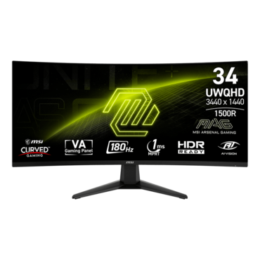 MAG 346CQ, Curved, 34&quot; VA, 3440 x 1440 (UWQHD), 1 ms, 180Hz, Gaming Monitor