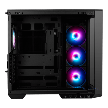 MAG PANO 100R PZ, Tempered Glass, No PSU, ATX, Black, Mid Tower Case
