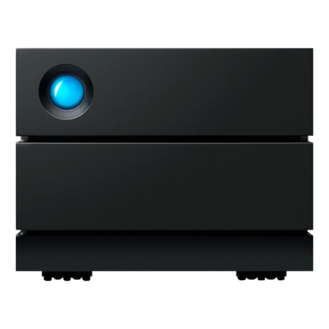 28TB LaCie 2big RAID, USB-C 3.2 Gen 2, Black, External Hard Drive
