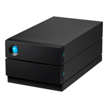 48TB LaCie 2big RAID, USB-C 3.2 Gen 2, Black, External Hard Drive