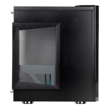 SG03-F, w/ Window, No PSU, microATX, Black, Mini Tower Case