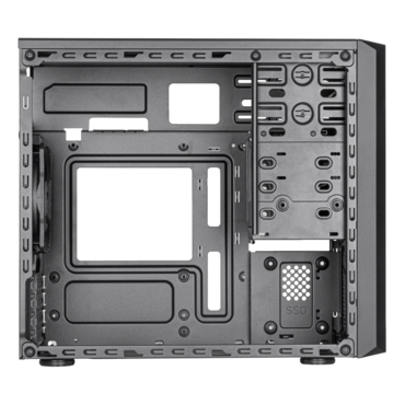 FARA 313, No PSU, microATX, Black, Mini Tower Case