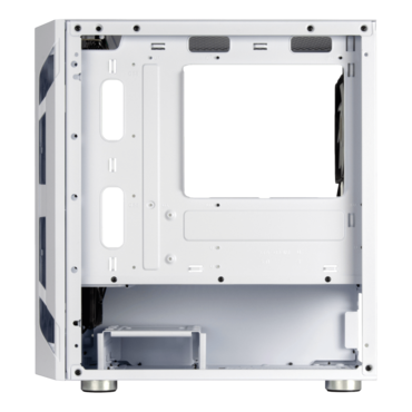 FARA H1M PRO, Tempered Glass, No PSU, microATX, White, Mini Tower Case