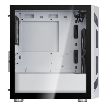 FARA H1M PRO, Tempered Glass, No PSU, microATX, White, Mini Tower Case