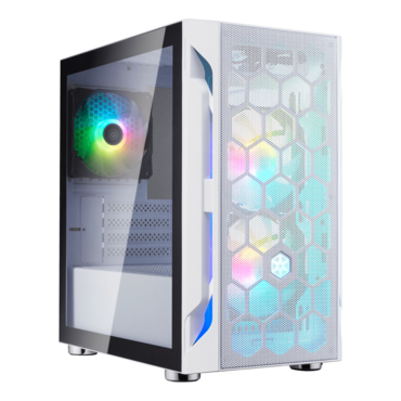 FARA H1M PRO, Tempered Glass, No PSU, microATX, White, Mini Tower Case