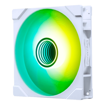 M25G2-140 Reverse 140mm, White, D-RGB LEDs, 1800 RPM, 100.07 CFM, 40.95 dBA, Cooling Fan