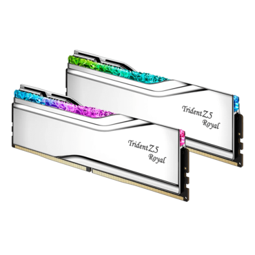 32GB (2 x 16GB) Trident Z5 Royal DDR5 7800MT/s, CL36, Silver, RGB LED, DIMM Memory - TAA Compliant