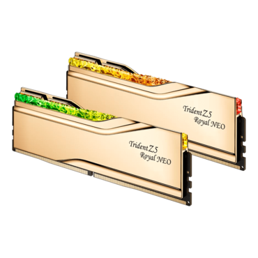 48GB (2 x 42GB) Trident Z5 Royal Neo DDR5 6000MT/s, CL26, Gold, RGB LED, DIMM Memory - TAA Compliant