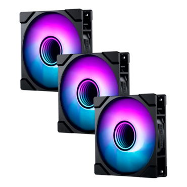 M25G2-120 3 x 120mm, D-RGB LEDs, 2000 RPM, 72.72 CFM, 35.13 dBA, Cooling Fans