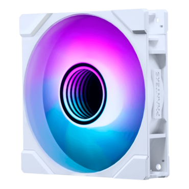 M25G2-120 120mm, White, D-RGB LEDs, 2000 RPM, 72.72 CFM, 35.13 dBA, Cooling Fan