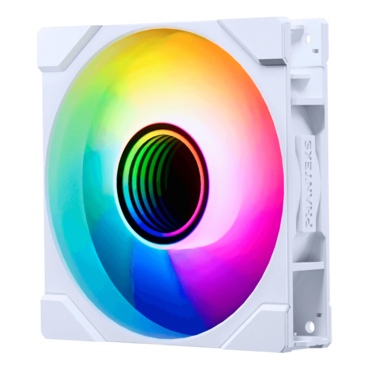 M25G2-120 Reverse 120mm, White, D-RGB LEDs, 2000 RPM, 73.69 CFM, 39.28 dBA, Cooling Fan