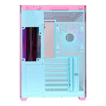 View 380 TG ARGB Snow, Tempered Glass, No PSU, ATX, Bubble Pink, Mid Tower Case