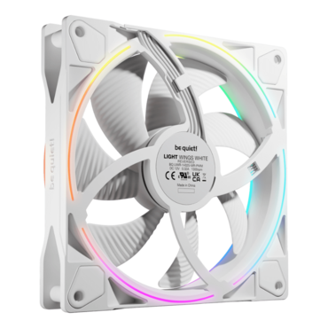Light Wings LX Reverse 140mm, White, ARGB LEDs, 1300 RPM, 51.4 CFM, 25.5 dBA, Cooling Fan