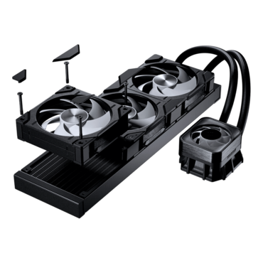 Glacier One 360D30 X2, 360mm Radiator, Liquid Cooling System