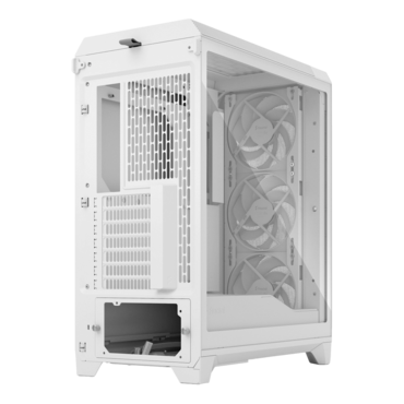 Meshify 3 TG Clear Tint, Tempered Glass, No PSU, E-ATX, White, Mid Tower Case
