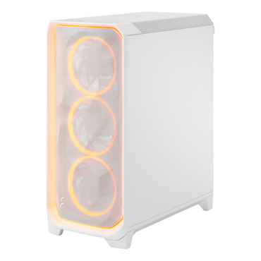 Meshify 3 Ambience Pro RGB TG Clear Tint, Tempered Glass, No PSU, E-ATX, White, Mid Tower Case