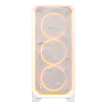 Meshify 3 Ambience Pro RGB TG Clear Tint, Tempered Glass, No PSU, E-ATX, White, Mid Tower Case