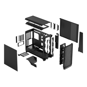 Meshify 3 XL Solid, No PSU, E-ATX, Black, Full Tower Case