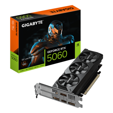 GeForce RTX™ 5060 OC Low Profile 8G, 2497 - 2512MHz, 8GB GDDR7, Graphics Card