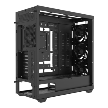 AX500, Tempered Glass, No PSU, E-ATX, Black, Full Tower Case