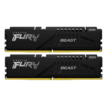 128GB (2 x 64GB) FURY Beast DDR5 5600MHz, CL36, Black, DIMM Memory
