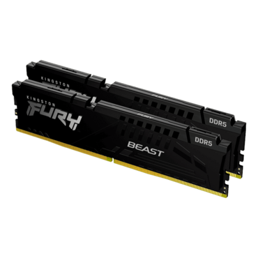 128GB (2 x 64GB) FURY Beast DDR5 5600MHz, CL36, Black, DIMM Memory