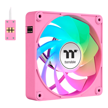 CT140 EX Reverse ARGB Bubble Pink 3 x 140mm, ARGB LEDs, 1800 RPM, 94.95 CFM, 32.8 dBA, Cooling Fans