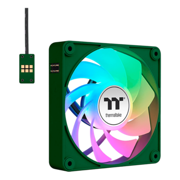 CT120 EX Reverse ARGB Racing Green 3 x 120mm, ARGB LEDs, 2000 RPM, 65.82 CFM, 31.2 dBA, Cooling Fans