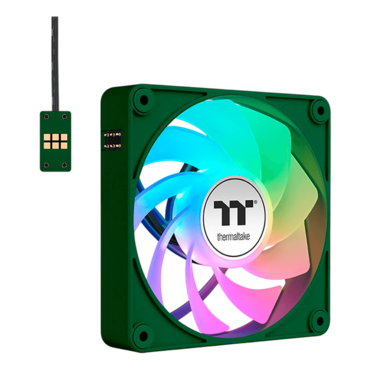 CT140 EX Reverse ARGB Racing Green 3 x 140mm, ARGB LEDs, 1800 RPM, 94.95 CFM, 32.8 dBA, Cooling Fans