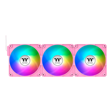 CT120 EX Reverse ARGB Bubble Pink 3 x 120mm, ARGB LEDs, 2000 RPM, 65.82 CFM, 31.2 dBA, Cooling Fans
