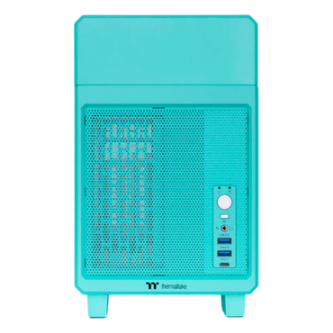 TR100, No PSU, Mini-ITX, Mint Strawberry, Mini Tower Case