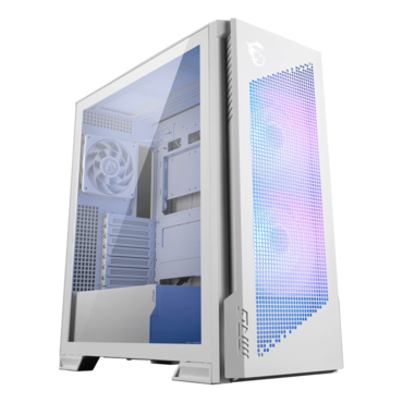 MPG VELOX 300R AIRFLOW PZ, Tempered Glass, No PSU, E-ATX, White, Mid Tower Case