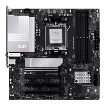 PRO B850M-P WIFI, AMD B850 Chipset, AM5, microATX Motherboard