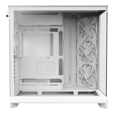 H9 Flow (2025), Tempered Glass, No PSU, E-ATX, White, Mid Tower Case