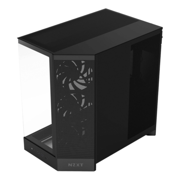 H9 Flow (2025), Tempered Glass, No PSU, E-ATX, Black, Mid Tower Case