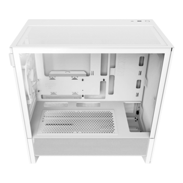 H3 Flow (2025), Tempered Glass, No PSU, microATX, White, Mini Tower Case