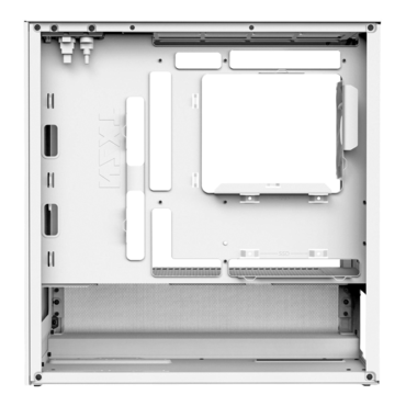 H3 Flow (2025), Tempered Glass, No PSU, microATX, White, Mini Tower Case