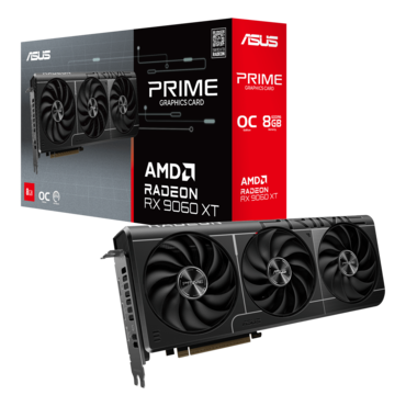 Radeon™ RX 9060 XT PRIME-RX9060XT-O8G, 2740 - 3330MHz, 8GB GDDR6, Graphics Card